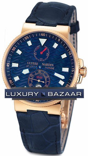 Ulysse Nardin Maxi Marine Chronometer Blue Wave (18kt RG / Blue